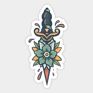 Vintage Dagger Sticker